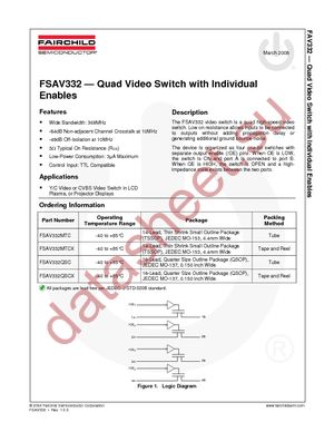 FSAV332QSC datasheet  